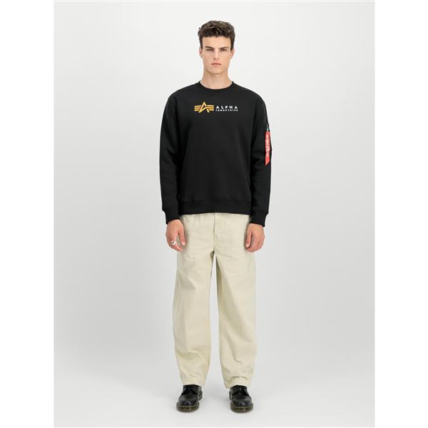 Alpha Industries Mikina Label černá, L