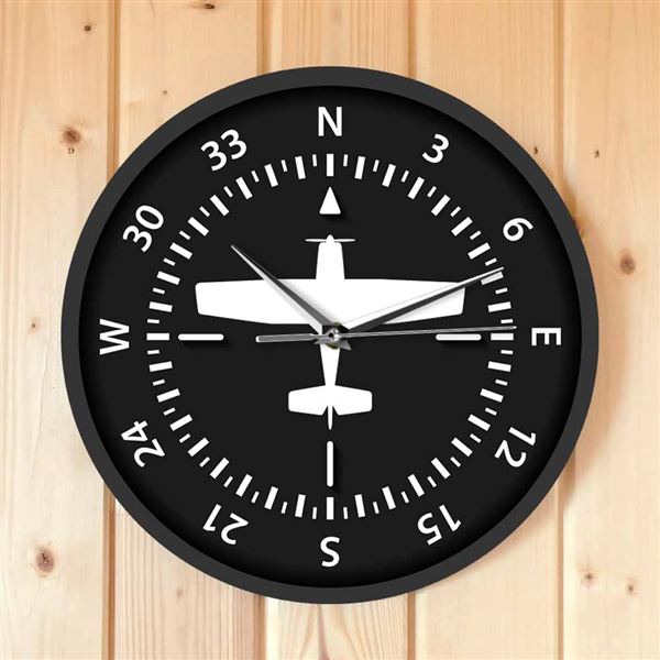 Aircraft Compass Wall Clock