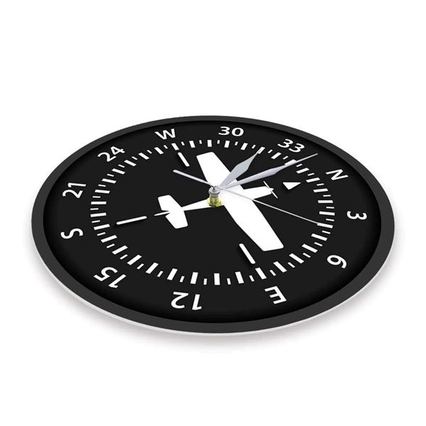 Aircraft Compass Wall Clock